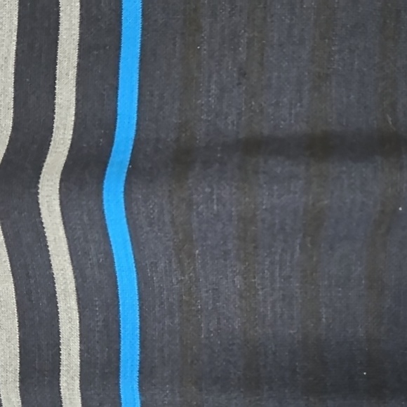 Sahara Club Bo Pullover Sweater  Quarter zip size 5 Navy  Grey Strip  NWT - Picture 3 of 7